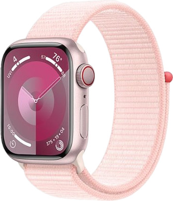Apple Watch Series 9 GPS + Cellular 41mm Pink Alu. Case w. Light Pink S. Loop (MRJ13) - зображення 1