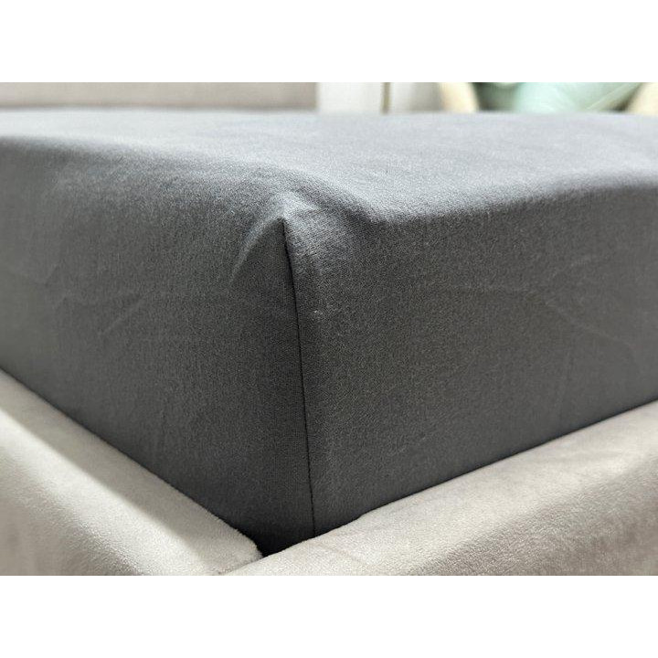 Novita Простирадло на гумці  140x200 см SB-148 Зимова Колекція Super Soft Фланель Grey Ecotton (21000244490 - зображення 1