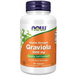 Now Graviola 1000 mg Double Strength 90 Tablets