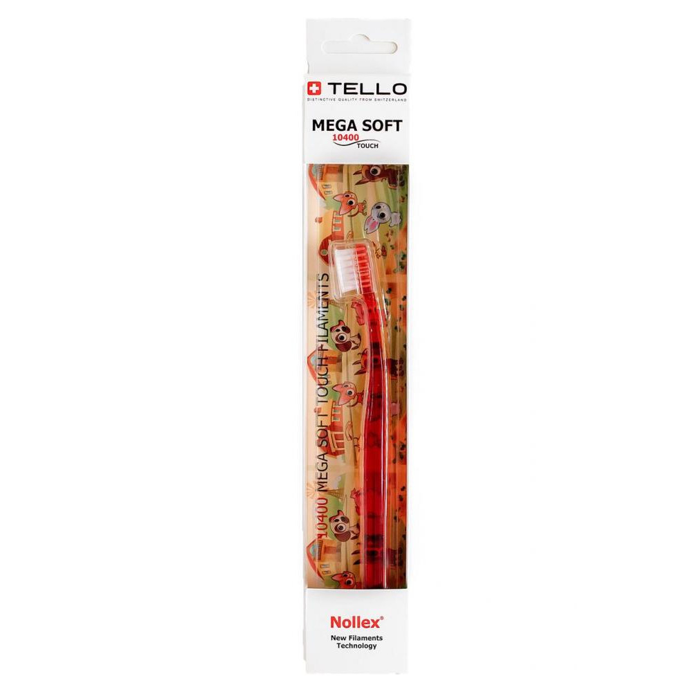 Tello Зубная щетка для детей  Kids 10400 с мягкой и плотной щетиной (0-5 лет) - зображення 1