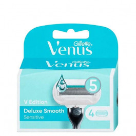 Gillette Змінні касети (леза)  Venus V Edition Deluxe Smooth Sensitive 4 шт.