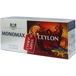   Мономах Чай чорний  Ceylon супер ціна, 25*1,5 г (4820097811381)