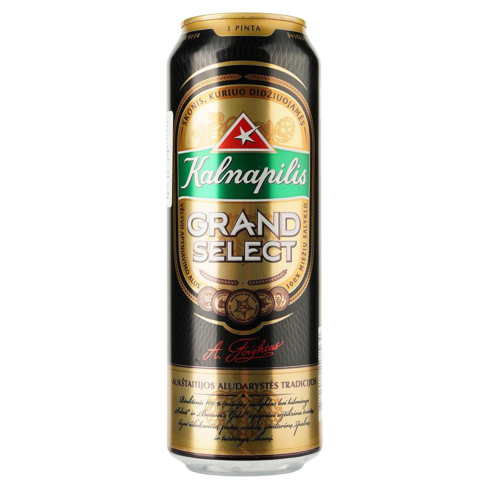 Kalnapilis Упаковка пива  Grand Select світле відфільтроване 5.4% 0.568 л x 24 шт (4770477227564) - зображення 1