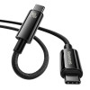 Baseus Tungsten Gold Fast Charging Data USB-C to USB-C 240W 2m Black (CAWJ040101) - зображення 3