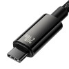 Baseus Tungsten Gold Fast Charging Data USB-C to USB-C 240W 2m Black (CAWJ040101) - зображення 5