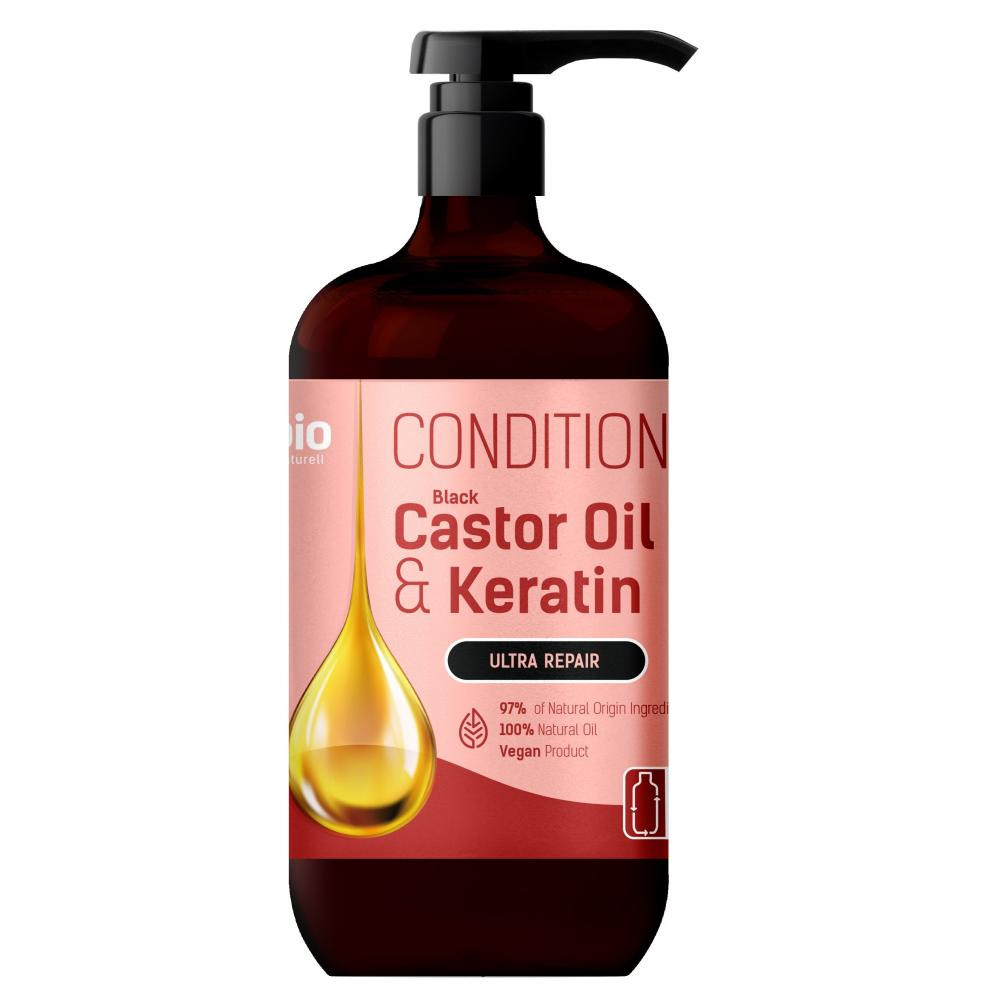 BIO Naturell Кондиціонер для волосся  Black Castor Oil & Keratin Ультравідновлення 946 мл (8588006041392) - зображення 1