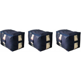 ORGANIZE Набір сумок-органайзерів для речей  XL 3 шт Синій (HS-3 XL-jns)