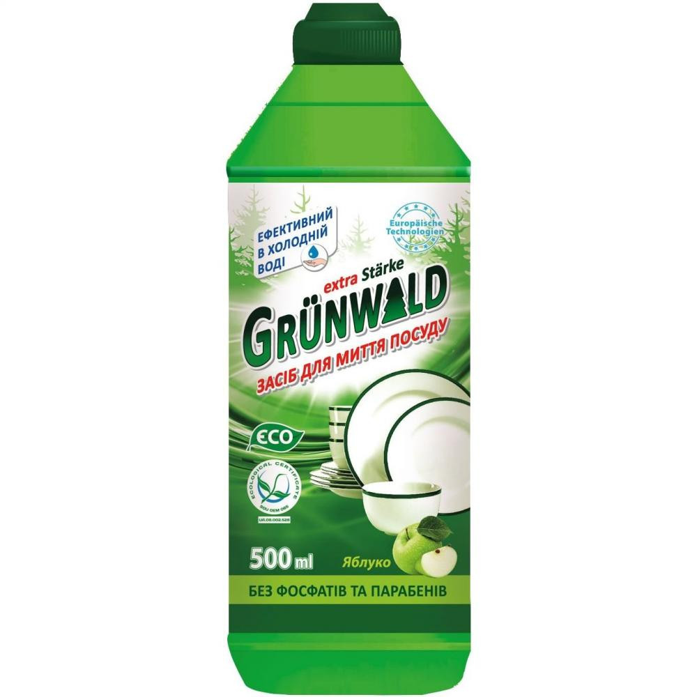 Grunwald Рідина для ручного миття посуду  Яблуко 0,5л (4260700180839) - зображення 1