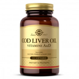 Solgar Вітаміни A і D з печінки норвезької тріски, Cod Liver Oil & (SOL00940)