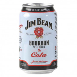 Jim Beam Напій слабоалкогольний  Bourbon&Cola, 6%, 0,33 л (876017) (5060045581280)