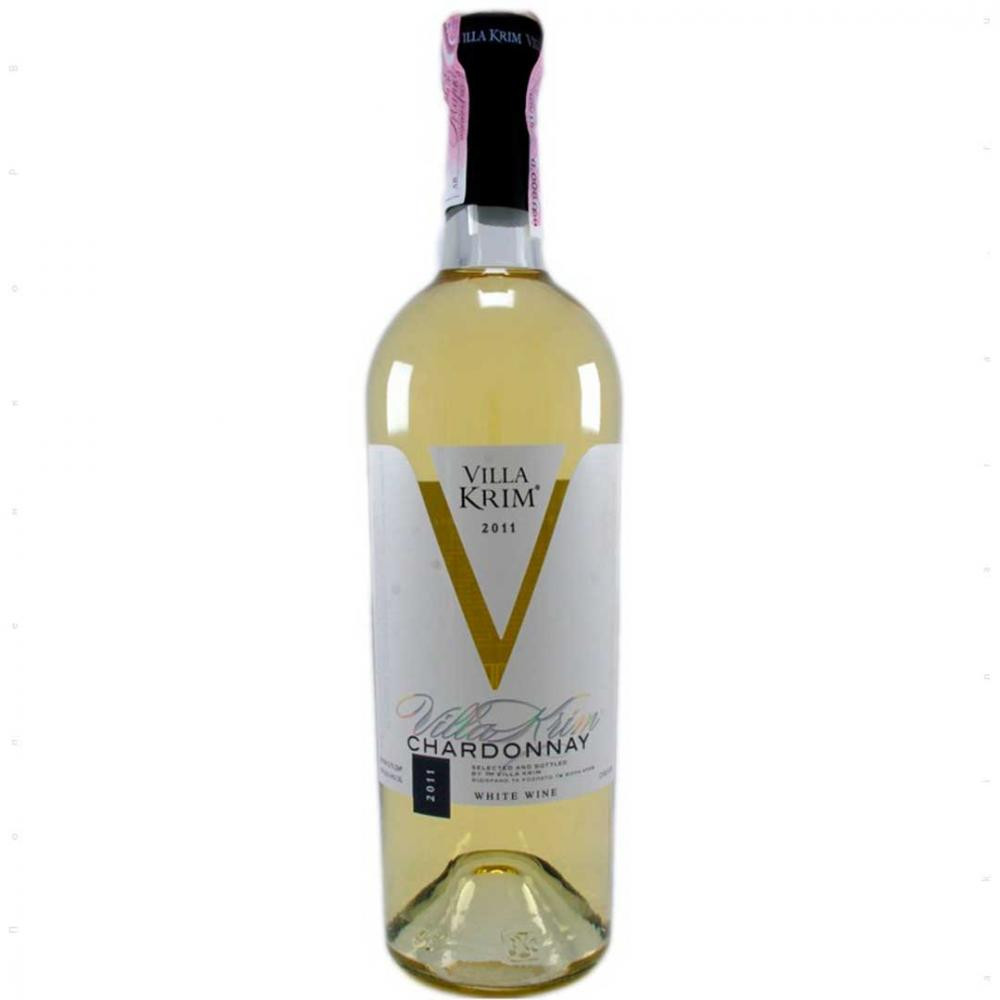 VILLA KRIM Вино Шардоне белое сухое 0.75 л 9.5-13% (4820024225038) - зображення 1