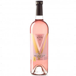 VILLA KRIM Вино Мускат Ривьера розовое полусладкое 0.75 л 9-13% (4820183100979)