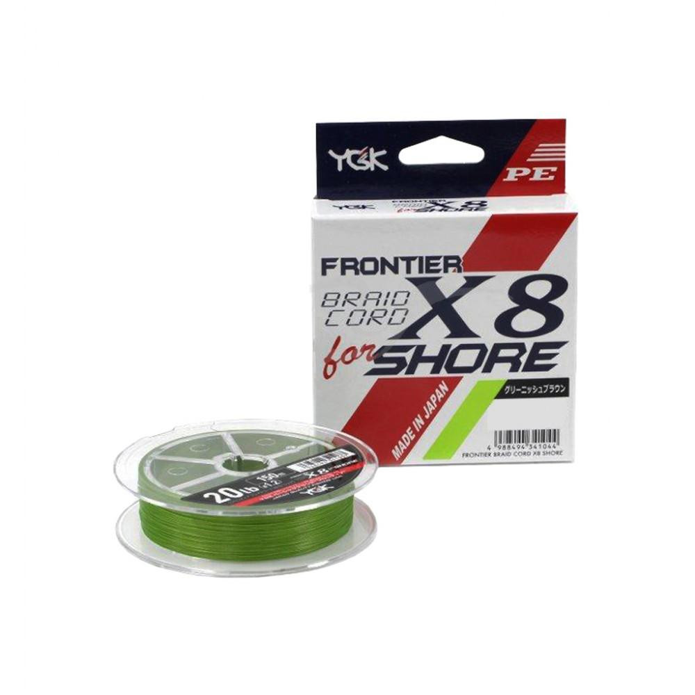 YGK Frontier Braid Cord X8 for Shore #2.0 / 0.235mm 150m 13.61kg - зображення 1