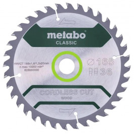 Metabo Cordless Cut Wood - Classic 165x20x36T