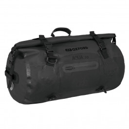 Oxford Мотосумка рулонная на хвост  Aqua T-70 Roll Bag Black (OL453)