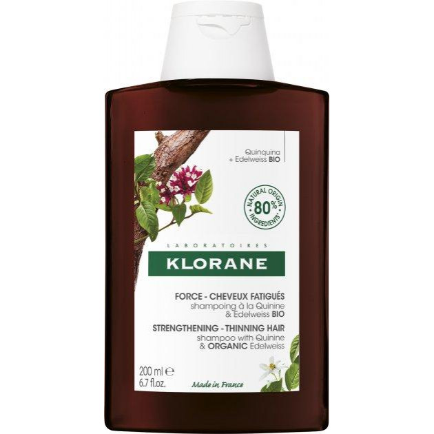 Klorane Укрепляющий шампунь  от выпадения волос с хинином и органическим эдельвейсом 200 мл (3282770141252) - зображення 1