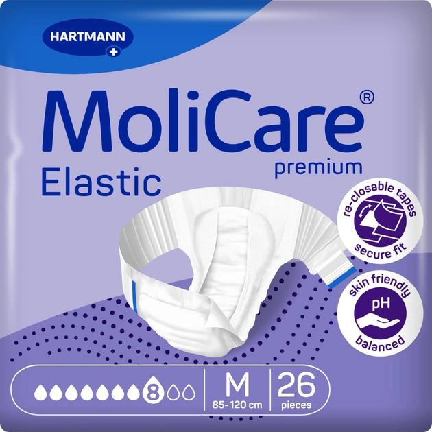 Hartmann Підгузки  MoliCare Premium Elastic 8 крапель М 26 шт (4052199297248) - зображення 1