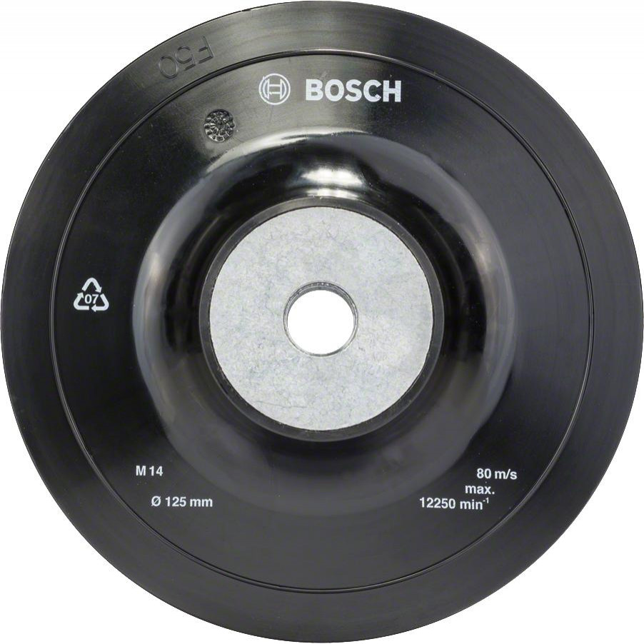 Bosch Опорная тарелка (оправка) для фибровых кругов  125 мм - зображення 1