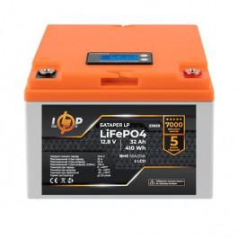 LogicPower LiFePO4 12,8V - 32 Ah 410Wh BMS 50А/25A пластик LCD (23829)