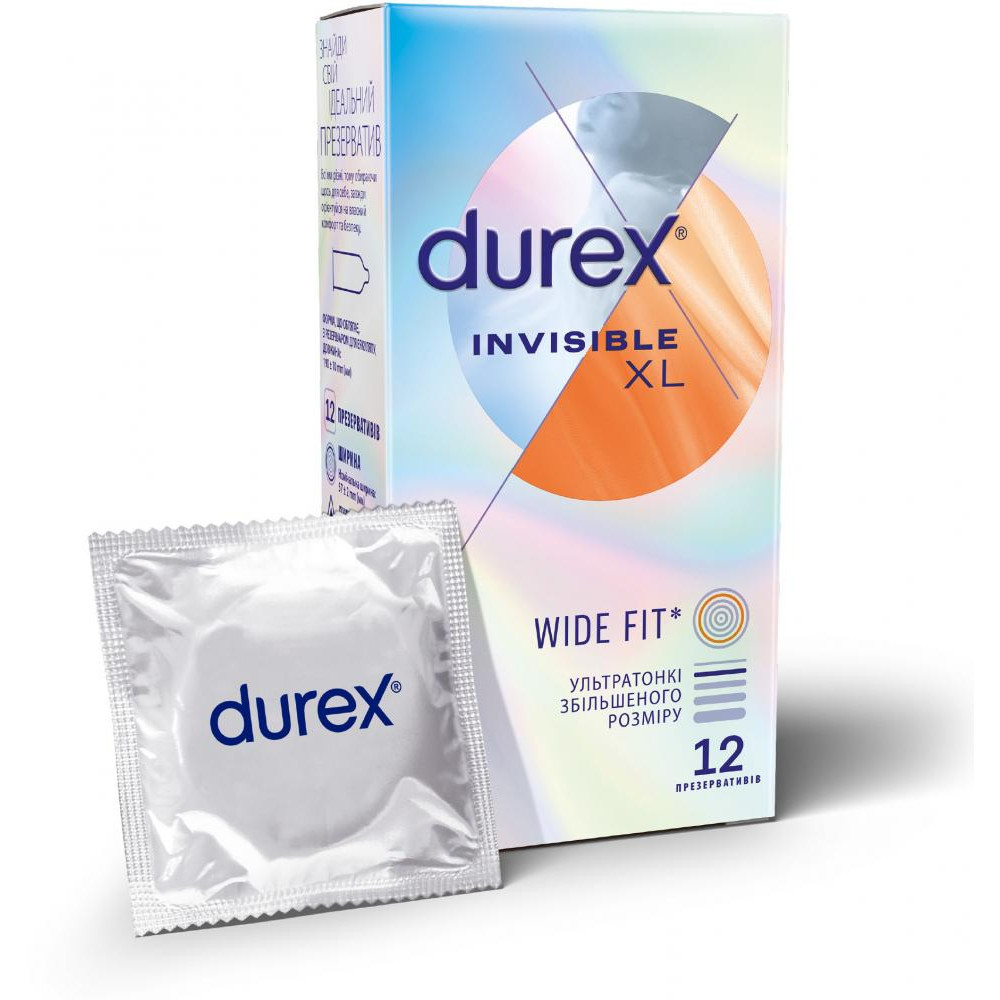 Durex Invisible XL 12 шт. (5052197057119) - зображення 1