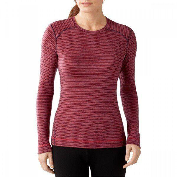 Smartwool Термофутболка  Wm’s Merino 250 Baselayer Pattern Crew Aubergin Heather XS (1033-SW SS226.765-XS) - зображення 1