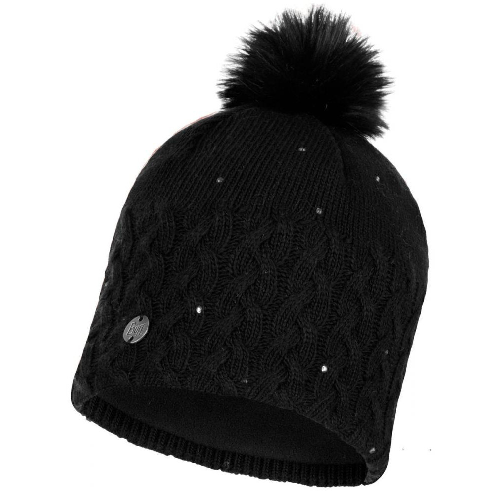 Buff Шапка  Knitted & Polar Hat Elie, Black (BU 116012.999.10.00) - зображення 1