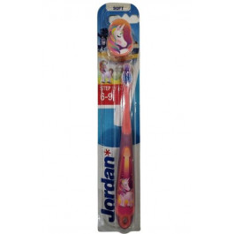 Jordan Dental Дитяча зубна щітка  Step 3, 6 - 9 років, м&#039;яка, фіолетовий з рожевим