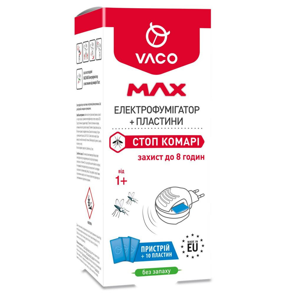 VACO Електрофумігатор  Max із пластинами, 10 шт. (DV00205UA) - зображення 1