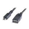 REAL-EL USB 2.0 micro 5P to AF OTG 0.1m (EL123500014) - зображення 1