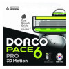 Dorco Картриджи  для системы Pace6 для мужчин 6 лезвий 4 шт (8801038585666) - зображення 1
