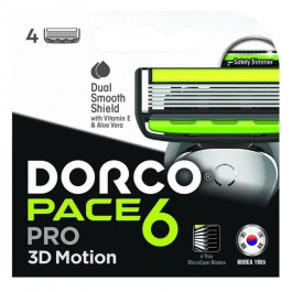 Dorco Картриджи  для системы Pace6 для мужчин 6 лезвий 4 шт (8801038585666)