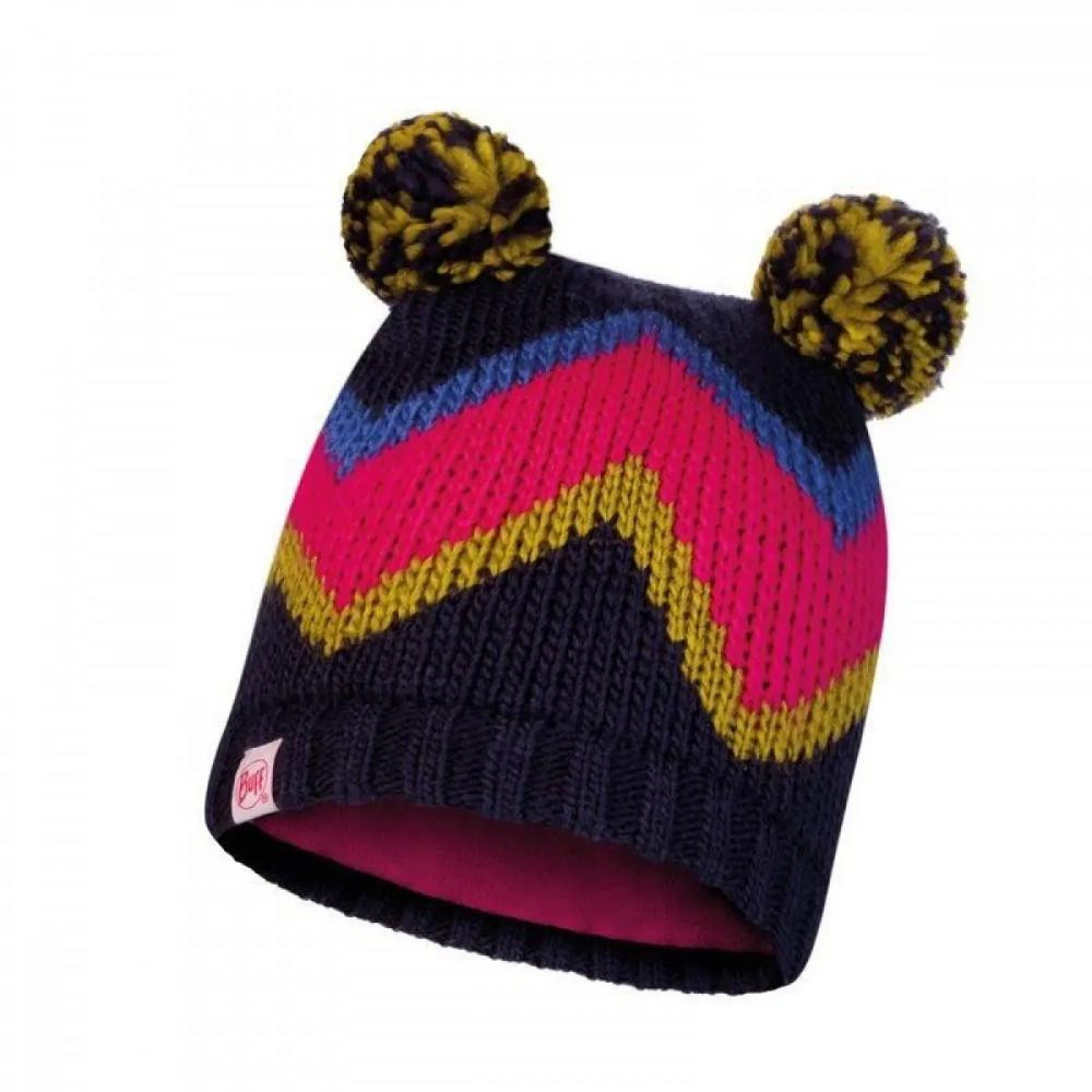 Buff Шапка детская (4-8)  Child Knitted & Polar Hat Arild, Deep blue (BU 117840.708.10.00) - зображення 1