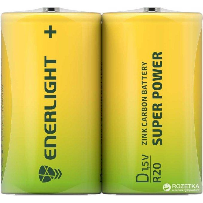 Enerlight D bat Zinc-Carbon 2шт Super Power 80200202 - зображення 1