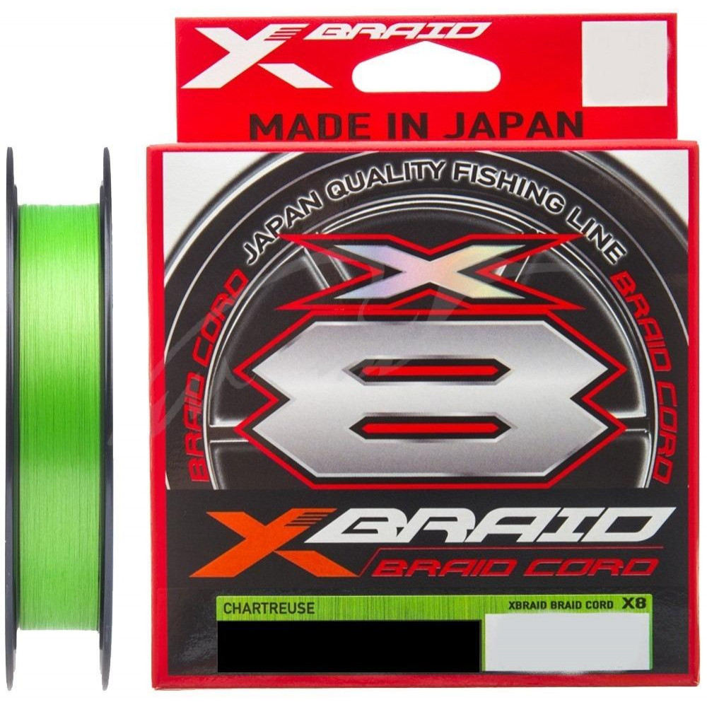 YGK X-Braid Cord x8 / Chartreuse / #0.6 / 0.128mm 150m 6.3kg - зображення 1