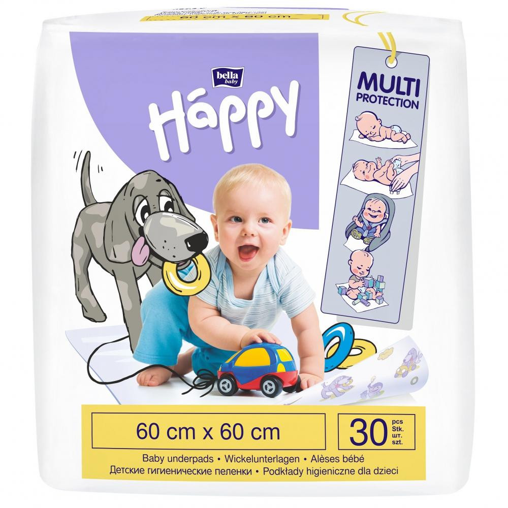 Bella baby Happy Одноразовые пеленки 60х60 30 шт. - зображення 1