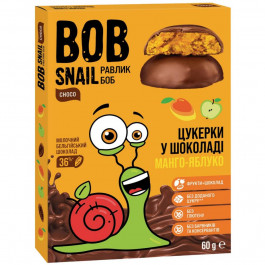 Bob Snail Цукерки  манго-яблуко у молочному шоколаді, 60 г (4820219345756)