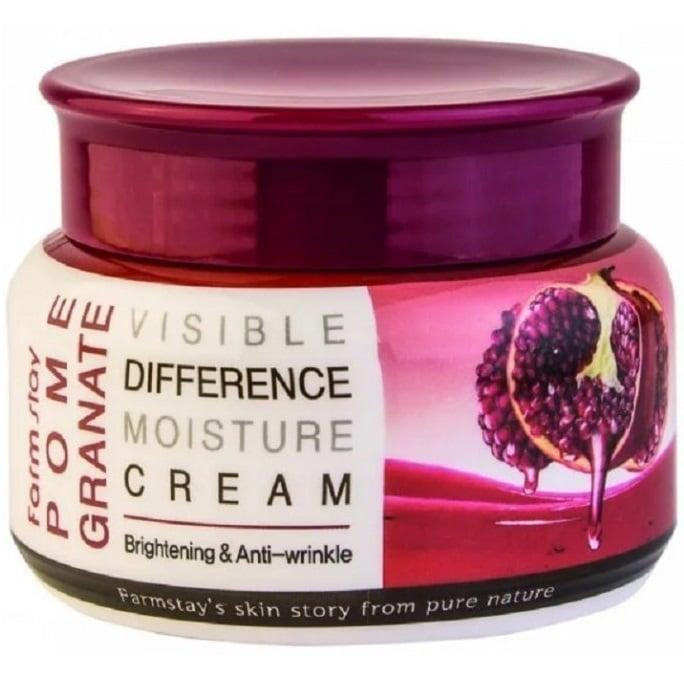 FarmStay Осветляющий крем для лица  Pomegranate Visible Difference Moisture Cream с экстрактом граната 100 г  - зображення 1