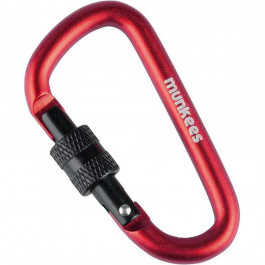   Munkees Брелок-карабін  3246 D with Screw Lock 6х60 мм Red (1012-3246-RD)