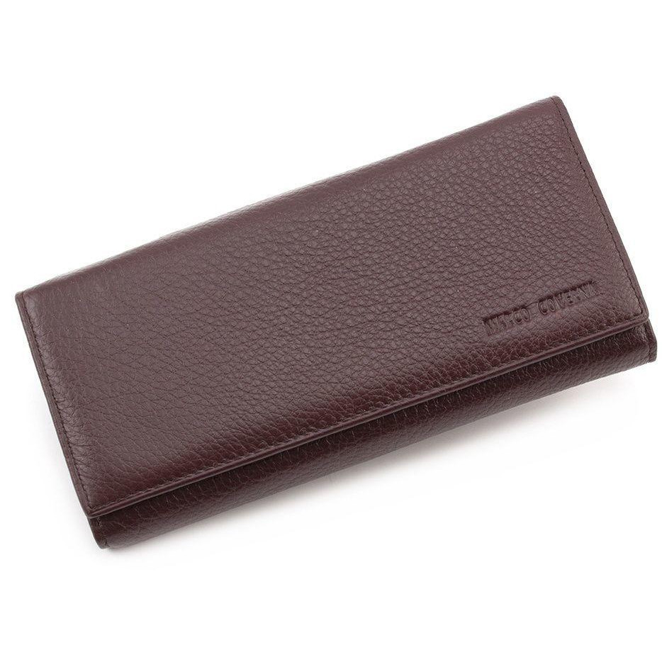 Marco Coverna Коричневий шкіряний гаманець на магніті  mc1413-9 - зображення 1