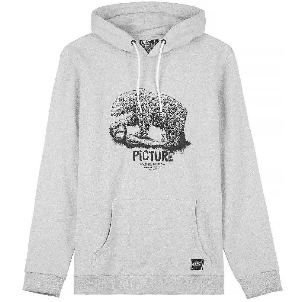 Picture Organic Кофта  Bear D-S Hoody Grey Melange M (1012-MSW332AM) - зображення 1