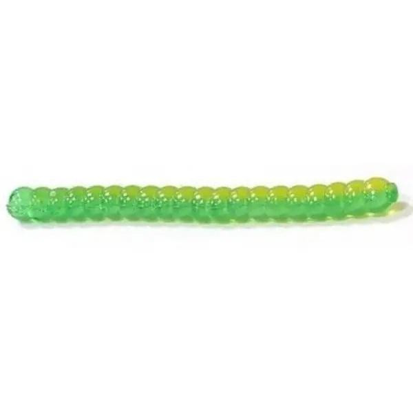 Big Bite Baits Trout Worm 2'' (Green/Yellow) - зображення 1