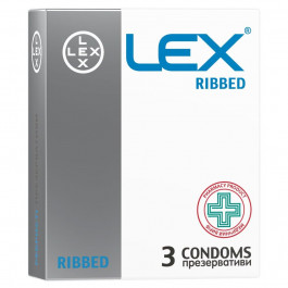 Lex Презервативи LEX Ribbed 3 шт (4820144770418)