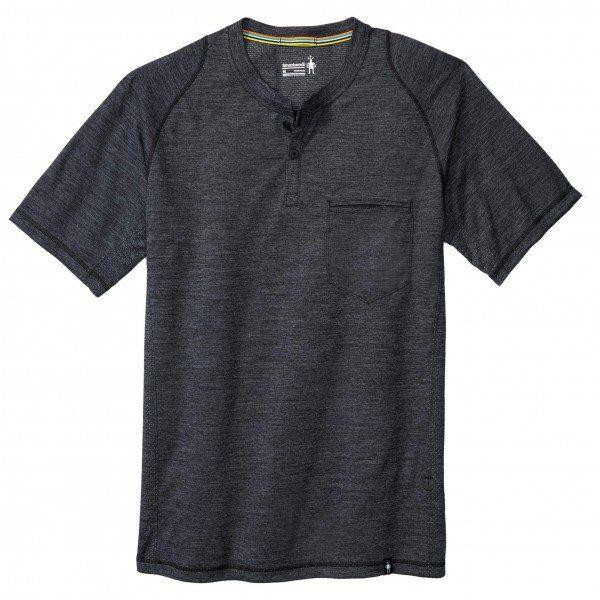 Smartwool Футболка  Men's Everyday Exploration SS Henley Charcoal Grey S (1033-SW 00272.003-S) - зображення 1