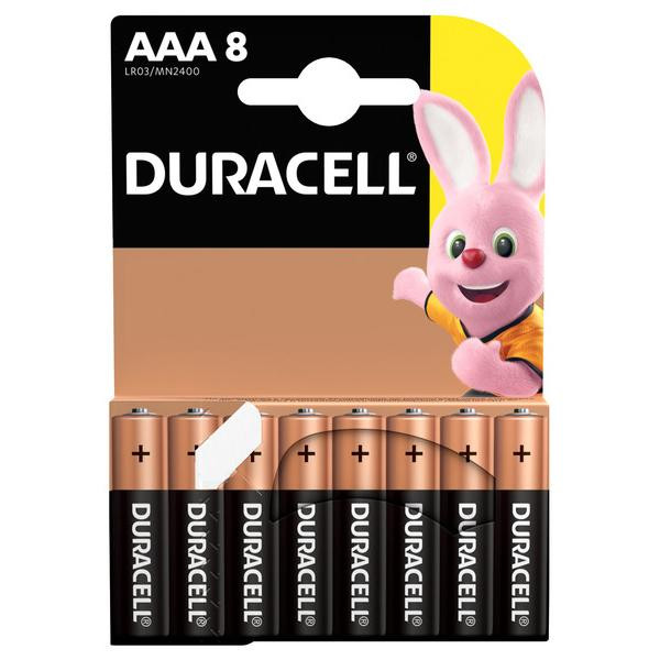 Duracell AAA bat Alkaline 8шт Basic 5005969 - зображення 1