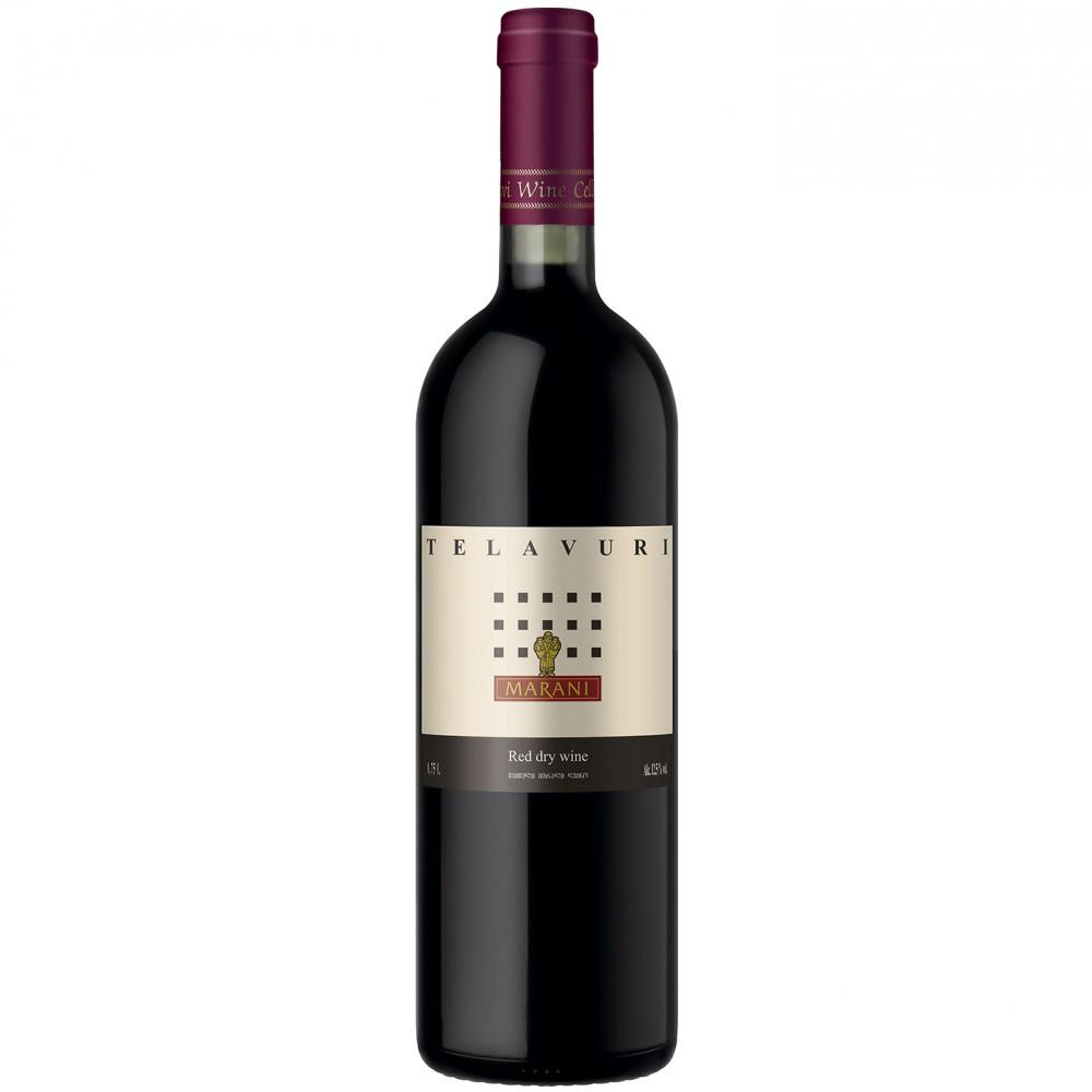 Marani Вино Марани Телавури красное сухое 0.75 л 12% (4867616060400) - зображення 1
