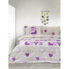 Iris Home Комплект постельного белья  полуторный ранфорс Sewn Love Lilac (svt-2000022286244) - зображення 1