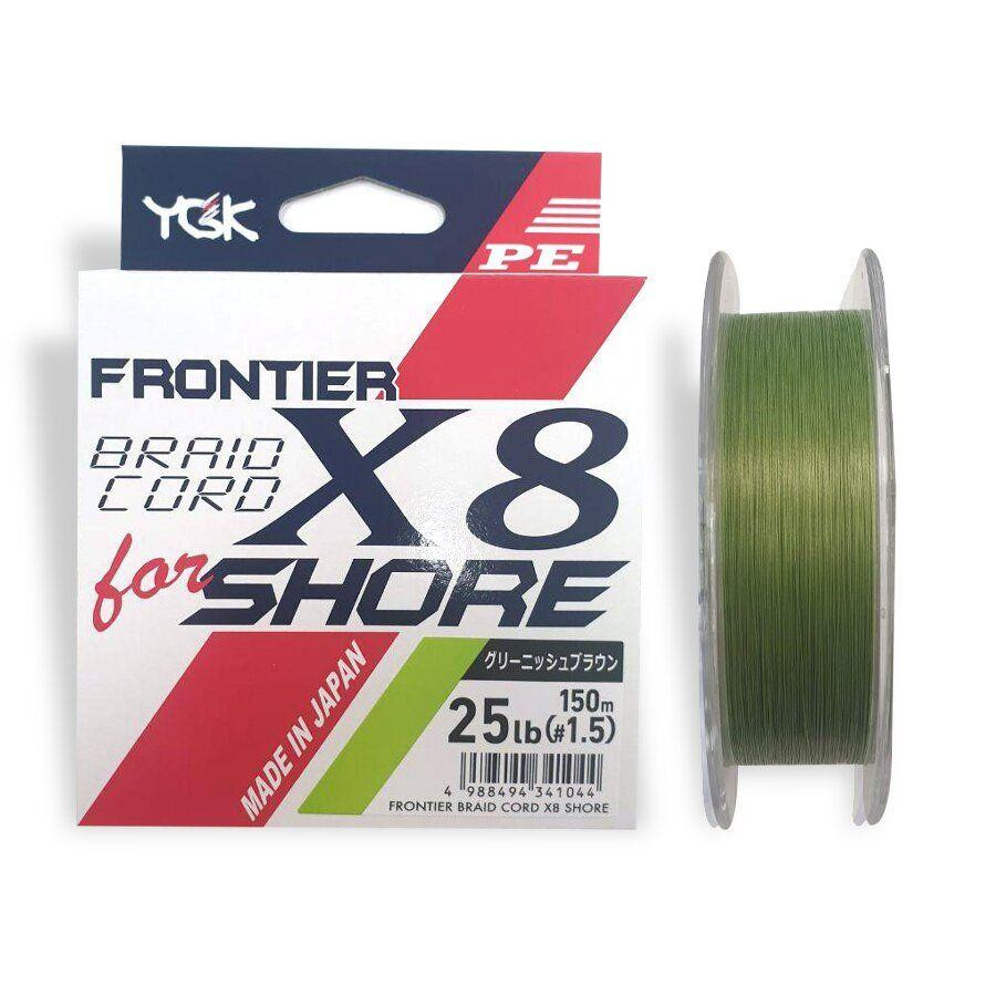 YGK Frontier Braid Cord X8 for Shore #1.5 / 0.205mm 150m 11.34kg - зображення 1