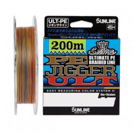 Sunline PE Jigger ULT 4 Braid / Multicolor / #1.5 / 0.205mm 200m 11.0kg