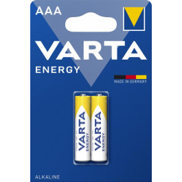 Varta AAA bat Alkaline 2шт Energy (4103229412)