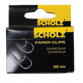 Scholz Набір скріпок  закруглені 28 мм 10х100 шт Нікельовані (4701/18591662470106)